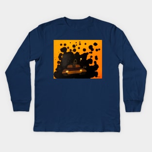 Oil Stain Kids Long Sleeve T-Shirt